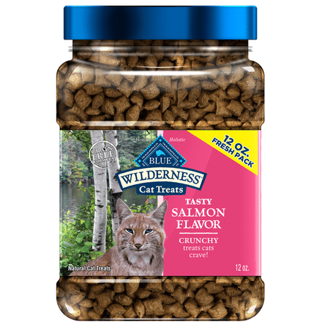 Blue Buffalo Wilderness Crunchy Cat Treats, Salmon