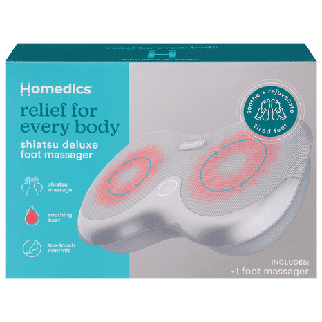 Homedics Foot Massager, Shiatsu, Deluxe