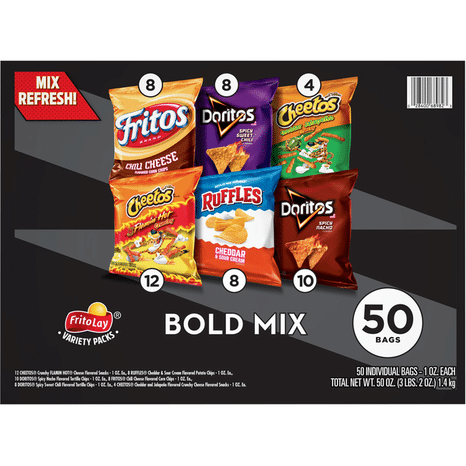 Frito Lay Bold Mix, Variety Packs