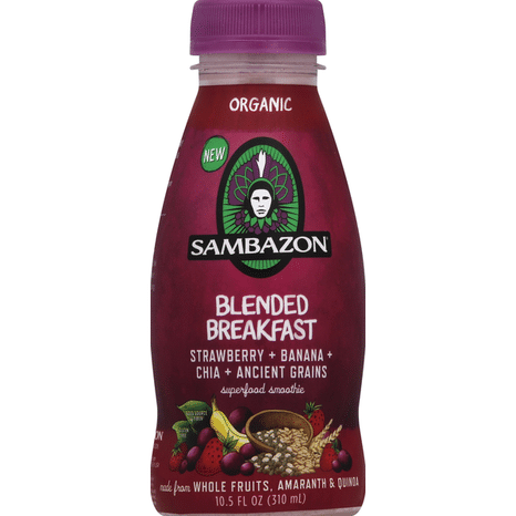 Sambazon Superfood Smoothie, Organic, Blended Breakfast