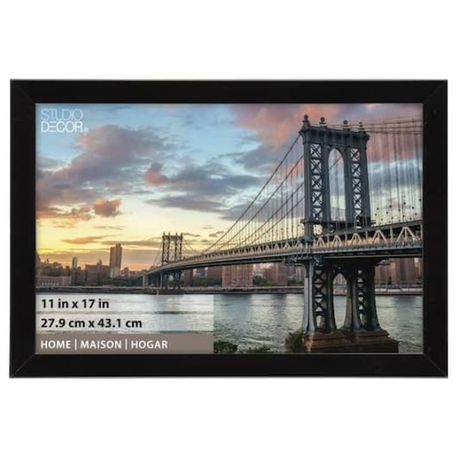 Studio Decor 11" Home Collection Flat Black Frame