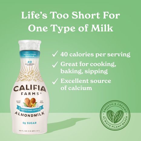 Califia Farms Unsweetened Vanilla Almond Milk