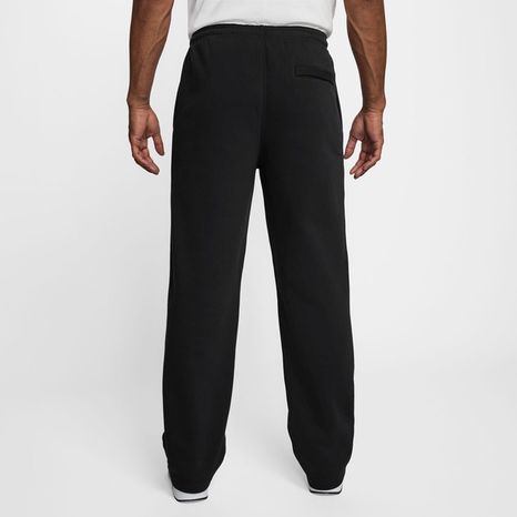 Nike Men's Club Open-Hem Fleece Pants, L - Black