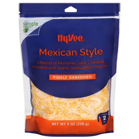 Hy-Vee Cheese, Mexican Style, Finely Shredded