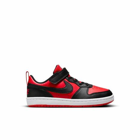 Nike Kids' Preschool Court Borough Low Recraft Shoes - University Red, Black & W