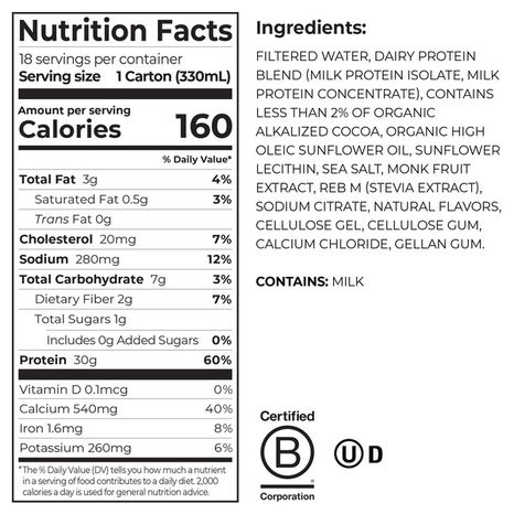 Orgain Protein Shake, Chocolate Fudge Flavored