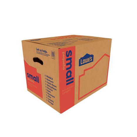 Lowe's Classic Small Cardboard Moving Box With Handle Holes, 16 x 12 x 12 Inch