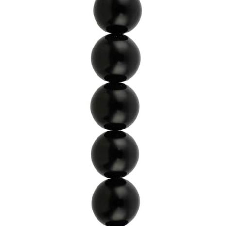 Bead Landing Jasper Round Beads - Black - 12mm