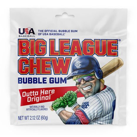 Big League Chew Grand Slam Grape Bubble Gum Judge Pack
