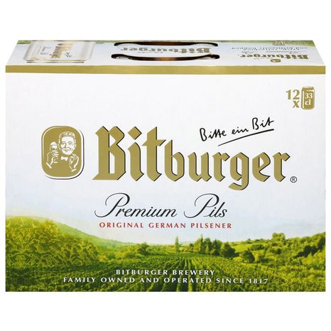Bitburger Premium Pils Original German Pilsener Beer