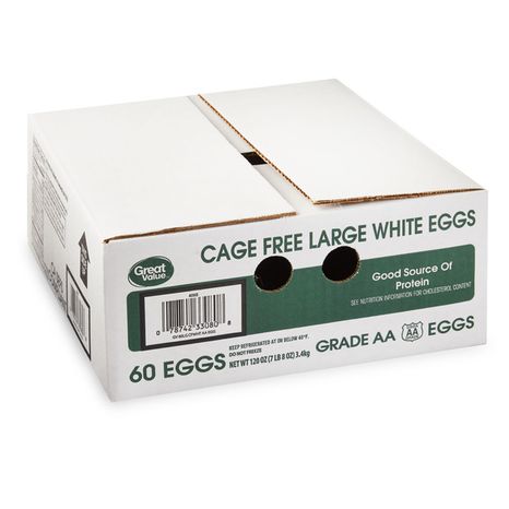 Great Value Grade Aa Cage Free Large White Eggs