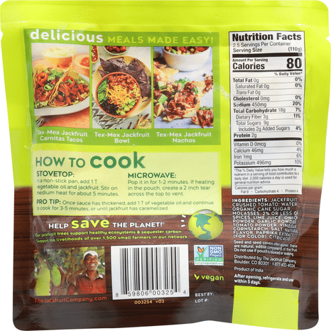 The Jackfruit Company Jackfruit Tex Mex