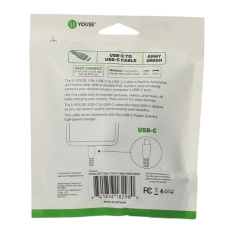 U Youse USB-C Cable - Green
