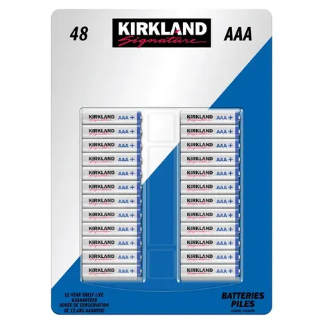 Kirkland Signature Alkaline AAA Plus Batteries