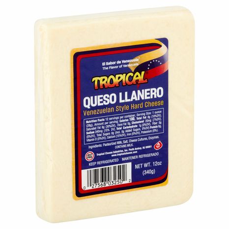 Tropical Queso Llanero Venezuelan Style Hard Cheese