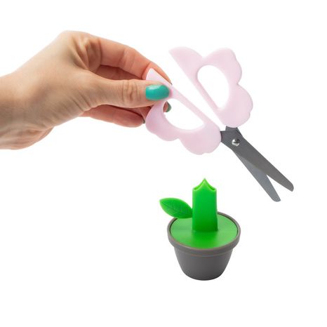 Flower Pot Scissors - Pink