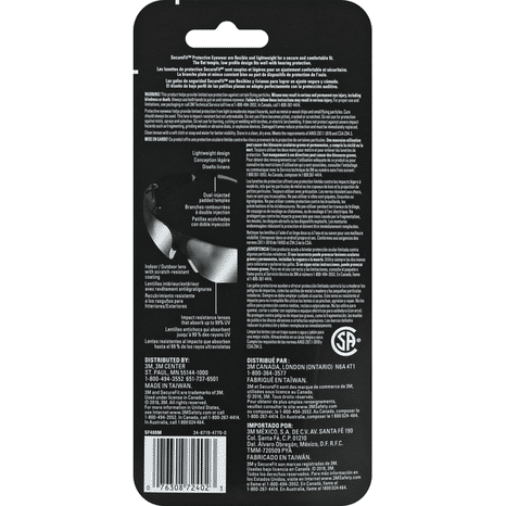 3M Eyewear, Safety, Flexible Temples, Pro