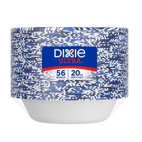 DIXIE Paper Bowls, 20oz Disposable Bowls (Designs May Vary)