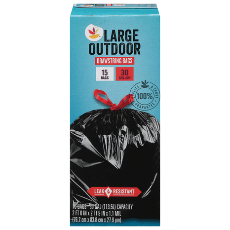 Store Brand 30 Gallon Large Outdoor Drawstring Bags