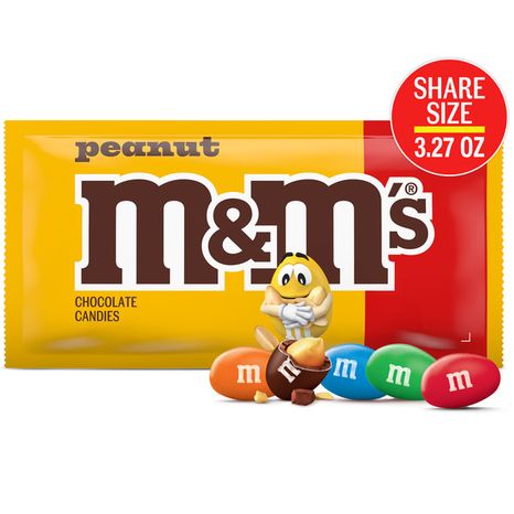 M&M's Peanut Chocolate Football Candy Share Size