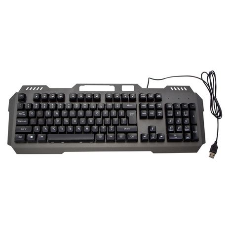 TITAN Wired LED Metal Gaming Keyboard, Large