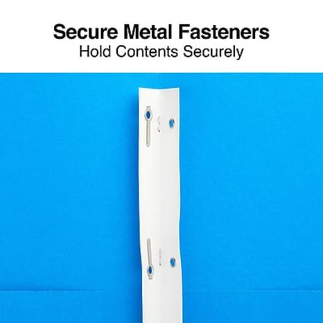 Staples 13389-CC Light Blue 2 Pocket Fastener Folders
