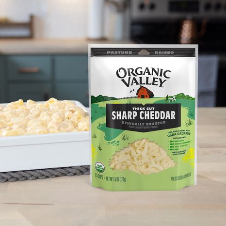 Organic Valley® Shredded Sharp Cheddar Cheese