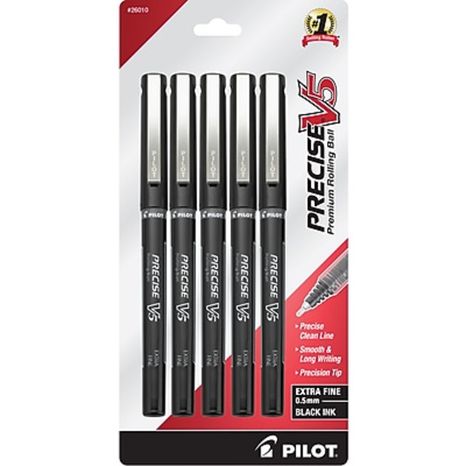 Pilot Black Precise Rollerball Pens