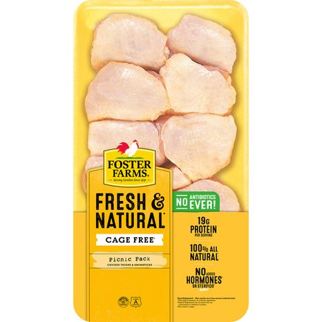 Foster Farms Fresh & Natural Chicken Drumsticks & Thighs Picnic Pack