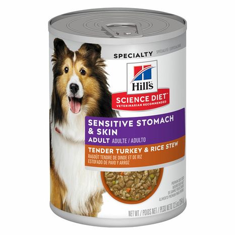 Hill's Science Diet Sensitive Stomach & Skin Specialty Adult Tender Turkey & Rice Stew Dog Food