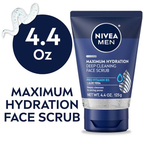NIVEA Men Maximum Hydration Deep Cleaning Face Scrub