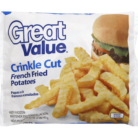 Great Value French Fried Potatoes, Crinkle Cut