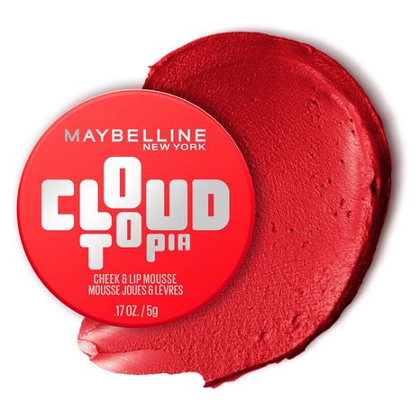 Maybelline Cloudtopia Cheek & Lip Mousse - Divine Crimson