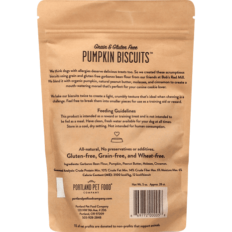 Portland Pet Food Dog Treats, Pumpkin Biscuits