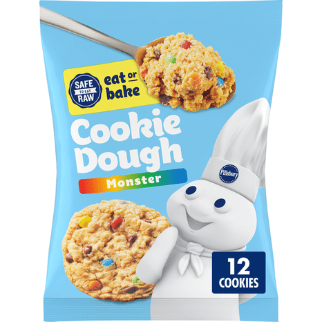 Pillsbury Ready to Bake Monster Refrigerated Cookie Dough