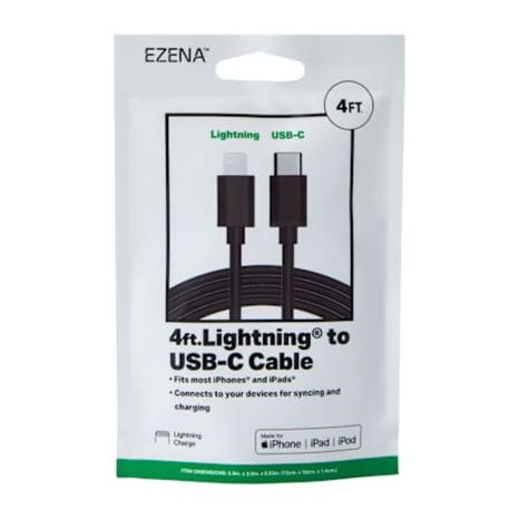 Ezena Lightning to USB-C Cable