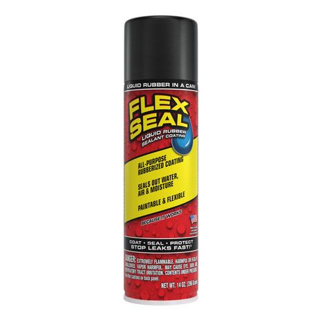 Flex Seal Black Aerosol Spray Waterproof Rubberized Coating