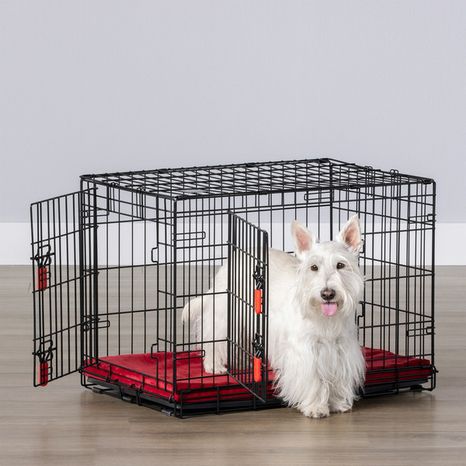 Kong Ultra-Strong Double Door Wire Dog Crate With Divider Panel
