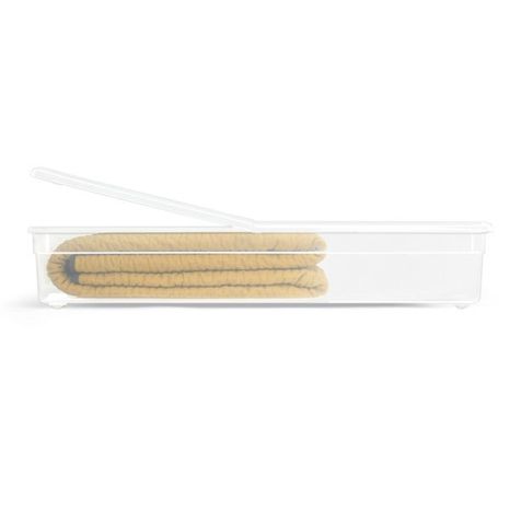 The Container Store Our Long Underbed Box with Wheels - 35-5/8" x 18-1/4" x 6-1/2"