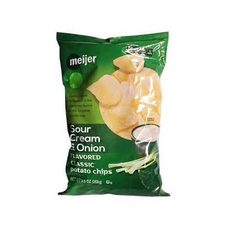 Meijer Sour Cream & Onion Classic Crunch Potato Chips