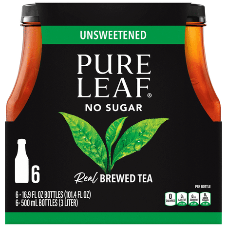 Pure Leaf Iced Tea, Unsweetened Black Tea - Pack