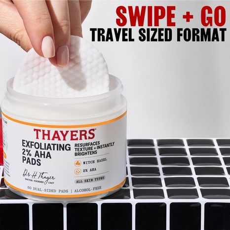 Thayers Exfoliating 2% AHA Dual-Sided Pads