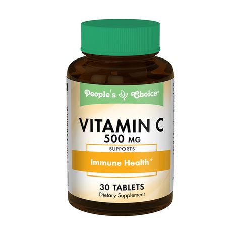 People's Choice Vitamin C 500 Mg Antioxidant Nutrient Dietary Supplement Tablets