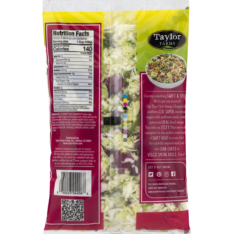 Taylor Farms Thai Chili Mango Chopped Salad Kit