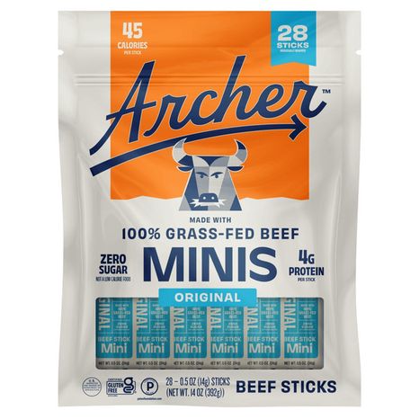 Country Archer Original, Mini Jerky Beef Sticks, Grass-Fed