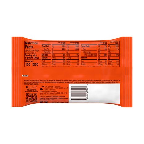 Reese's Minis Milk Chocolate Unwrapped King Size Peanut Butter Cups, Candy Bag, 2.5 oz