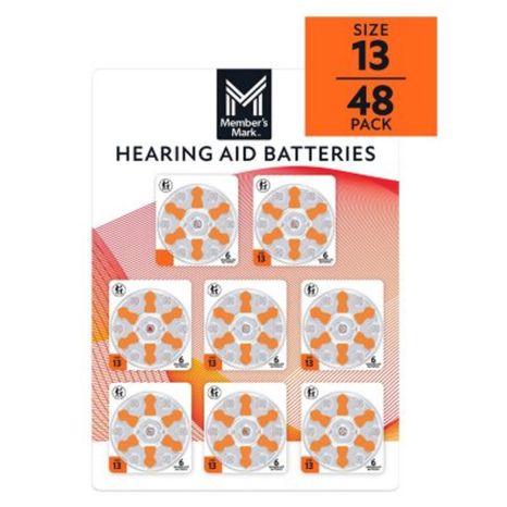 Member’s Mark Hearing Aid Batteries, Size 13