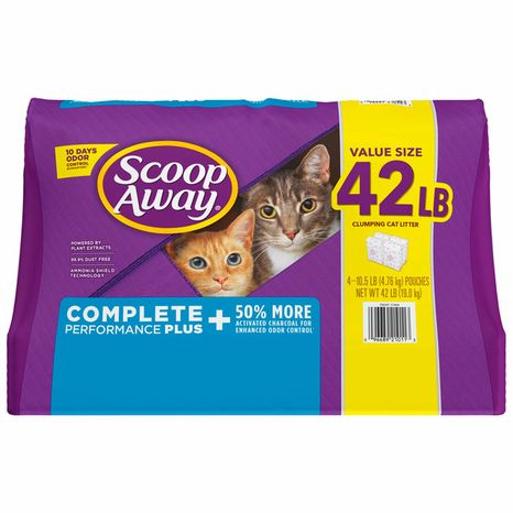 Scoop Away Complete Performance Plus Clumping Cat Litter, Scented, Activated Charcoal