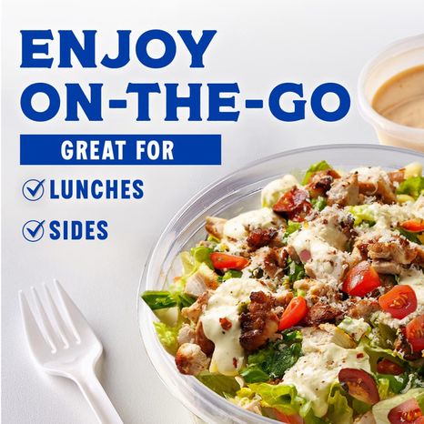 Kroger Blt Chicken Romaine Lettuce Grape Tomatoes White Meat Chicken Cheddar Cheese Bacon Red Cabbage Carrot Salad Kit For One With Avocado Ranch Dressing