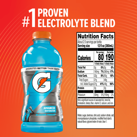Gatorade Frost Thirst Quencher Glacier Freeze Sports Drink Bottle